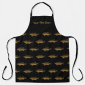 Largemouth Bass Pattern Your Text Here Fish Schürze (Vorderseite)