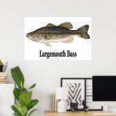 Largemouth Bass Poster (Heimbüro)