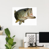 Largemouth-Bass Poster (Heimbüro)