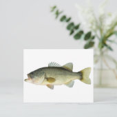Largemouth Bass Postkarte (Stehend Vorderseite)