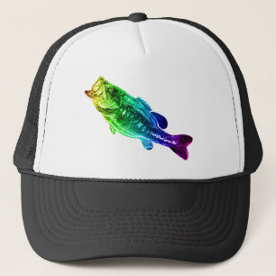 LARGEMOUTH BASS Rainbow Truckerkappe