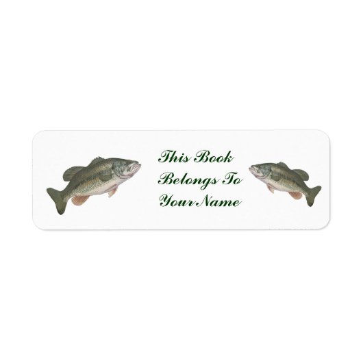 LARGEMOUTH BASS - RÜCKSENDEADRESSEN-AUFKLEBER - DI (Vorne)