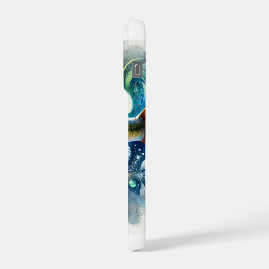 Largemouth Bass Serenity 310824AREF151 - Watercolo iPhone Hülle (Linke Seite)