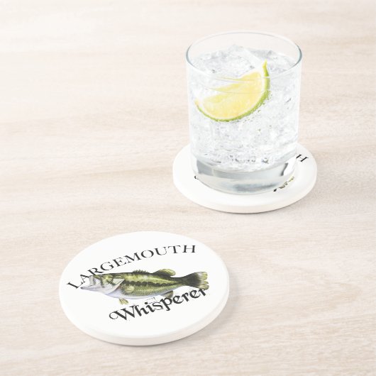 Largemouth Bass Whisperer Getränkeuntersetzer (Seite)