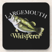 Largemouth Bass Whisperer Getränkeuntersetzer (Vorderseite)