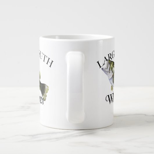 Largemouth Bass Whisperer Jumbo-Tasse (Rückseite)