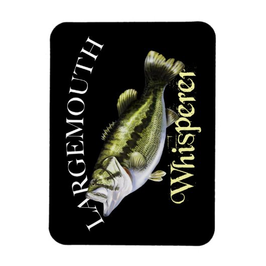 Largemouth Bass Whisperer Magnet (Vertikal)