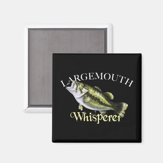 Largemouth Bass Whisperer Magnet (Vorderseite/Rückseite)