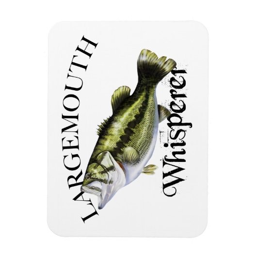 Largemouth Bass Whisperer Magnet (Vertikal)