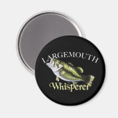 Largemouth Bass Whisperer Magnet (Vorderseite/Rückseite)