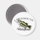 Largemouth Bass Whisperer Magnet (Vorderseite/Rückseite)