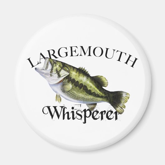 Largemouth Bass Whisperer Magnet (Vorne)