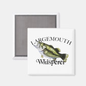 Largemouth Bass Whisperer Magnet (Vorderseite/Rückseite)