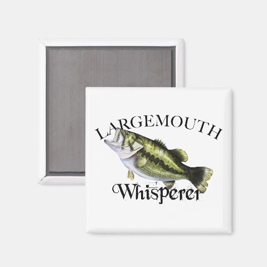 Largemouth Bass Whisperer Magnet (Vorderseite/Rückseite)