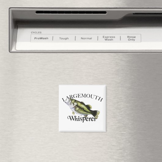 Largemouth Bass Whisperer Magnet (In Situ (Geschirrspüler))