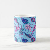 Larger Blue Paisley Kaffeetasse (Mittel)
