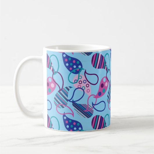 Larger Blue Paisley Kaffeetasse (Links)