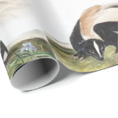 LargeTails Skunk Mephitis macroura Illustration Geschenkpapier (Rolleneckpunkt)
