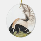 LargeTails Skunk Mephitis macroura Illustration Keramik Ornament (Links)