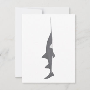 Largezahnfisch Mitteilungskarte