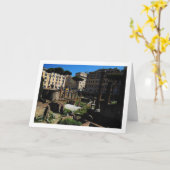 Largo di Torre Argentina Scene, Rom, Italien Karte (Gelbe Blume)