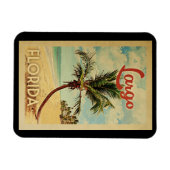Largo Palme-Vintage Reise Magnet (Horizontal)