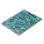 Larimar Crystal Gemstone Tropischer Wasserstrand Notizblock (Linke Seite)