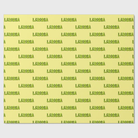 Larissa Kiwi Fruit Geschenk papier Geschenkpapier (Flach)