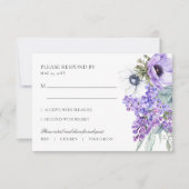 Larissa Lila Blumenküche RSVP Karte (Vorderseite)