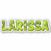 Larissa Name Kiwi Design Aufkleber Sticker (Vorderseite)