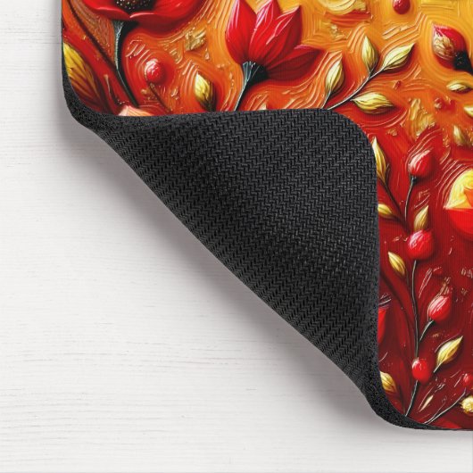 LARISSA ~ RED BLUME ~ Mousepad (Ecke)