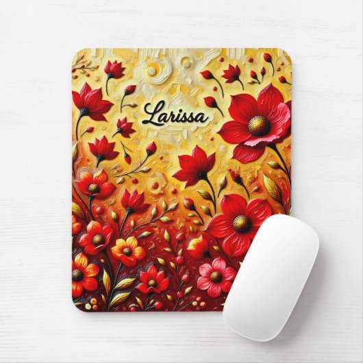LARISSA ~ RED BLUME ~ Mousepad (Mit Mouse)