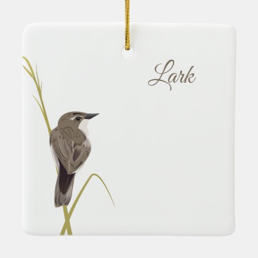Lark Sparrow Keramikornament (Rückseite)