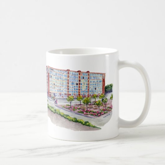 Larkin@Exchange-Gebäude-Büffel New York Kaffeetasse (Rechts)