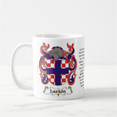 Larkin Familien-Wappen Tasse (Links)