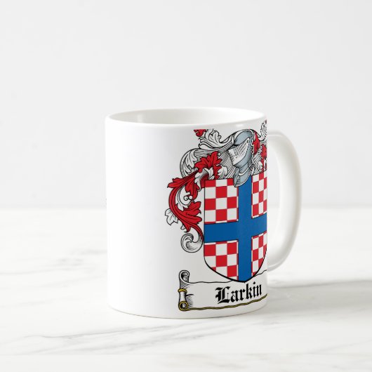 Larkin Familienwappen Kaffeetasse (VorderseiteRechts)
