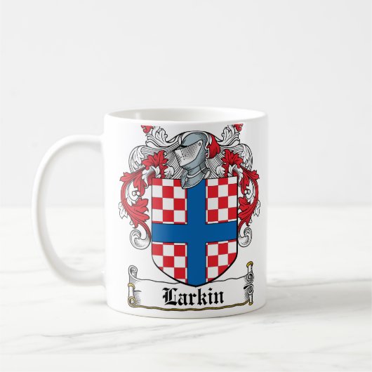 Larkin Familienwappen Kaffeetasse (Links)