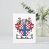 Larkin Familienwappen Postkarte (Stehend Vorderseite)