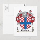 Larkin Familienwappen Postkarte (Vorne/Hinten)