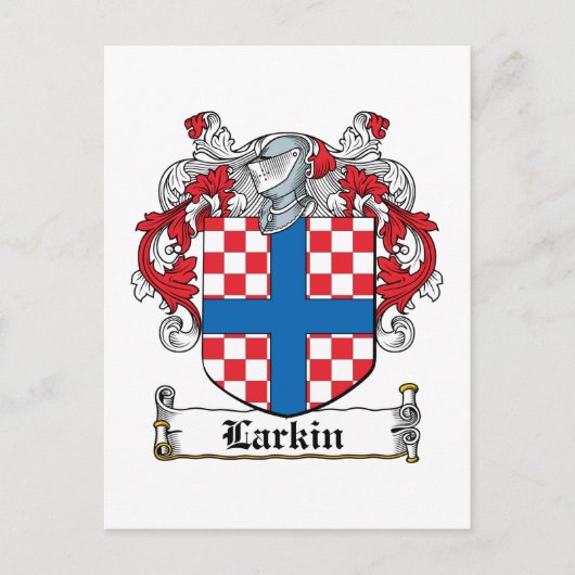 Larkin Familienwappen Postkarte (Vorderseite)