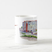 Larkin Gebäude mit Taur Kappenlogo Kaffeetasse (Mittel)