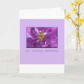 Larkspur-Beileid Karte (Gelbe Blume)