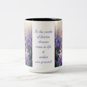 Larkspur Blume Fairy Zweifarbige Tasse (Mittel)