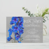 Larkspur Bridal Dusche Einladungen (Stehend Vorderseite)