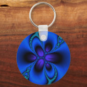 Larkspur Fraktal Schlüsselanhänger (Vorderseite)