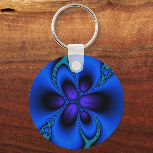 Larkspur Fraktal Schlüsselanhänger (Vorderseite)