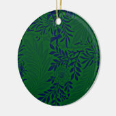 Larkspur in Vibranly Green und Blue Keramik Ornament (Links)