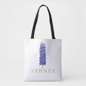 Larkspur Juli Custom Birth Blume Geschenk Tasche (Vorderseite)
