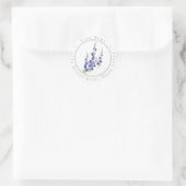 Larkspur Labels Runder Aufkleber (Tasche)