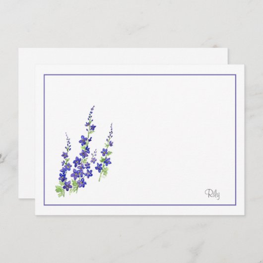 Larkspur Mitteilungskarte (Vorne/Hinten)